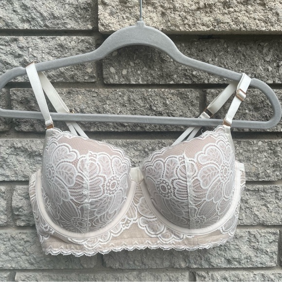 aerie Other - Aerie Women's Nude Lace Under Wire Bra Racerback Size 36D